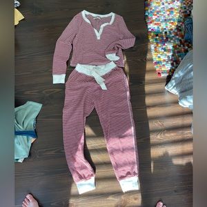 Abercrombie fleece pajama set worn once